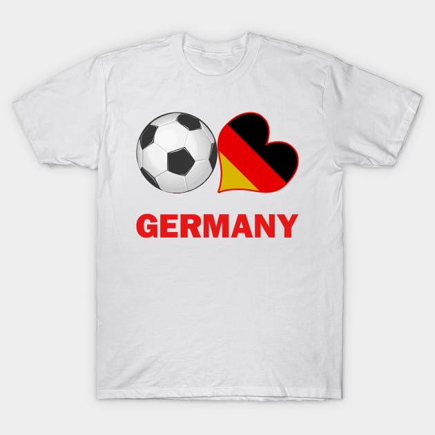 Soccer Fan Germany T-Shirt by CafePretzel